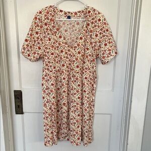 Floral V-Neck Dress old navy